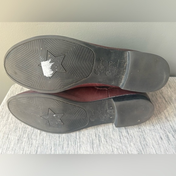 Circus by Sam Edelman Boots Womens 9 Chelsea Maroon Pull On Comfort Ankle Top - Picture 5 of 7